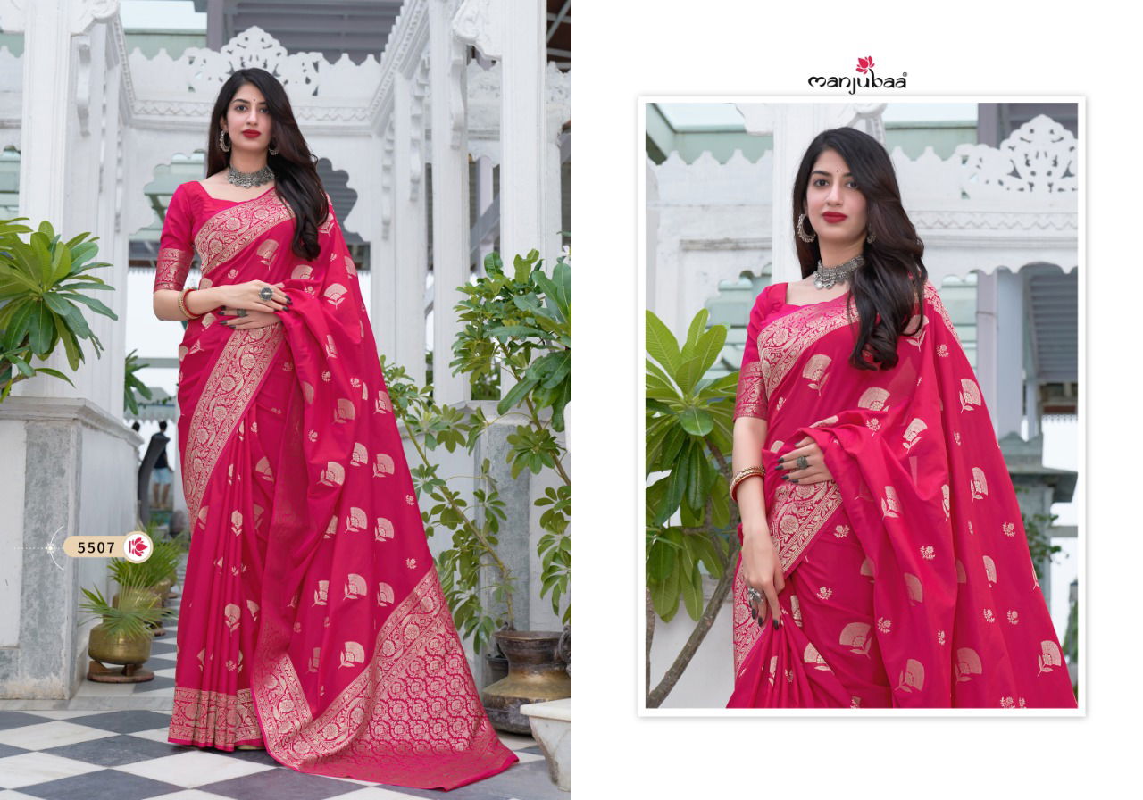 Majubaaa Maaisha Festive Wear Banarasi Silk Designer Fancy Saree Collection